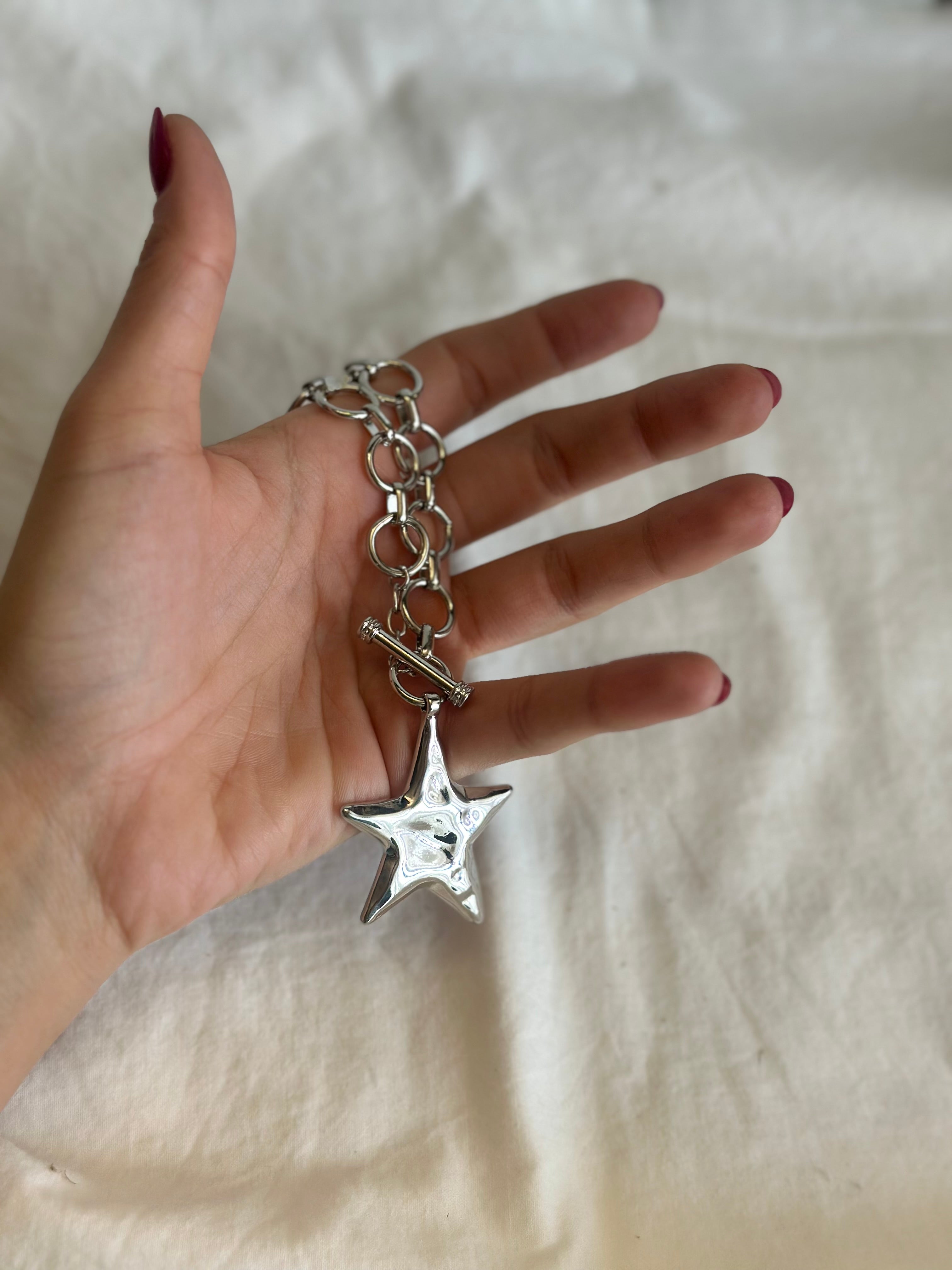Collar estrella plata