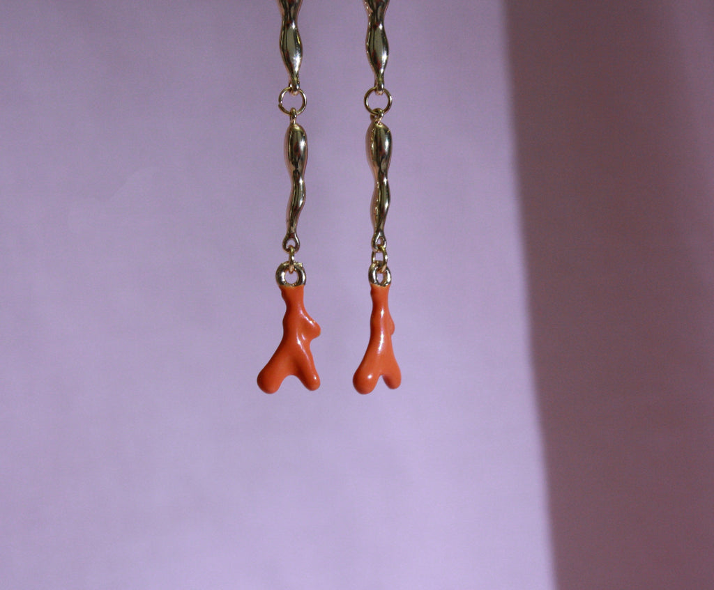 Pendientes Coral