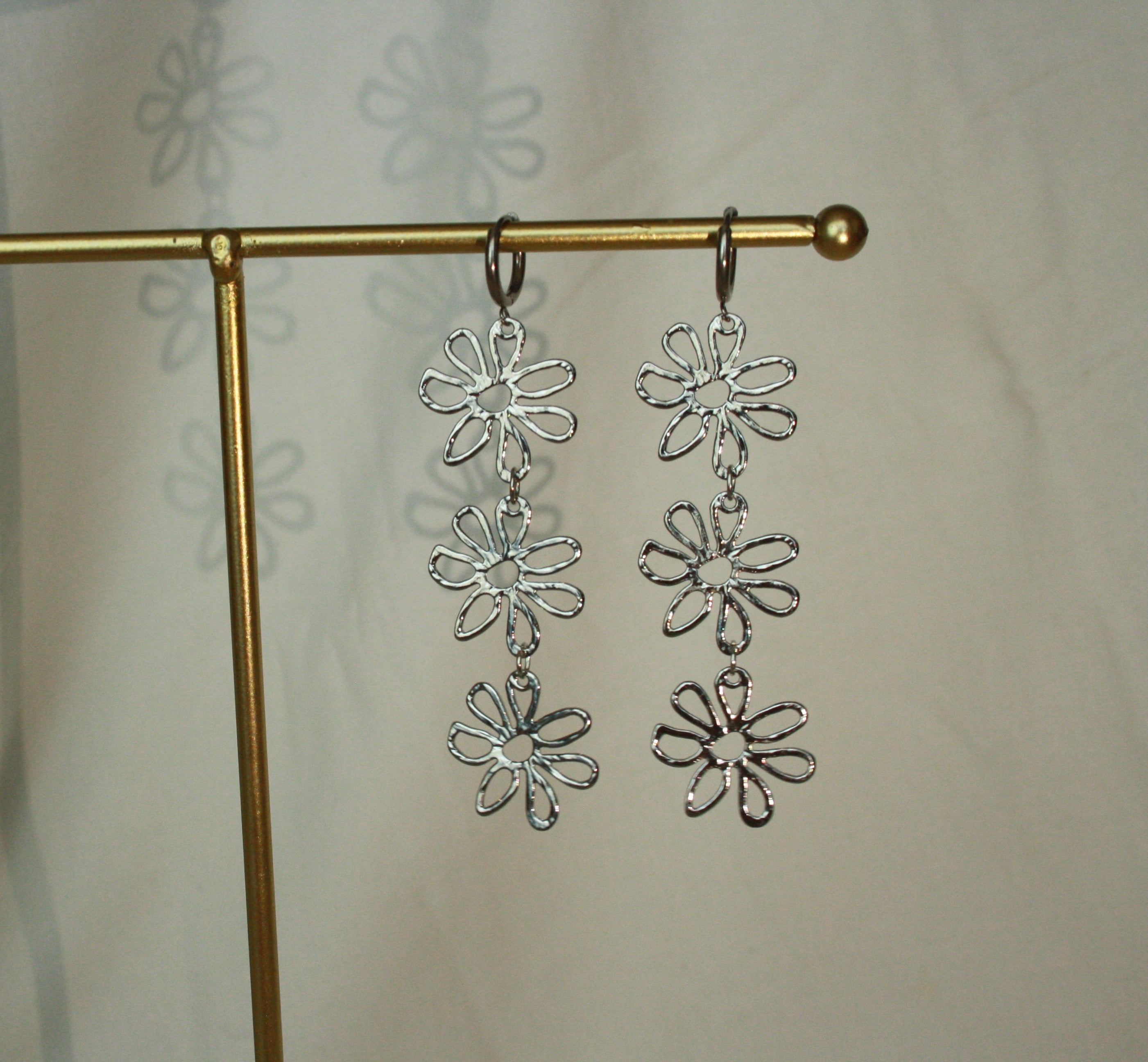 Pendientes Buganvilla Plata