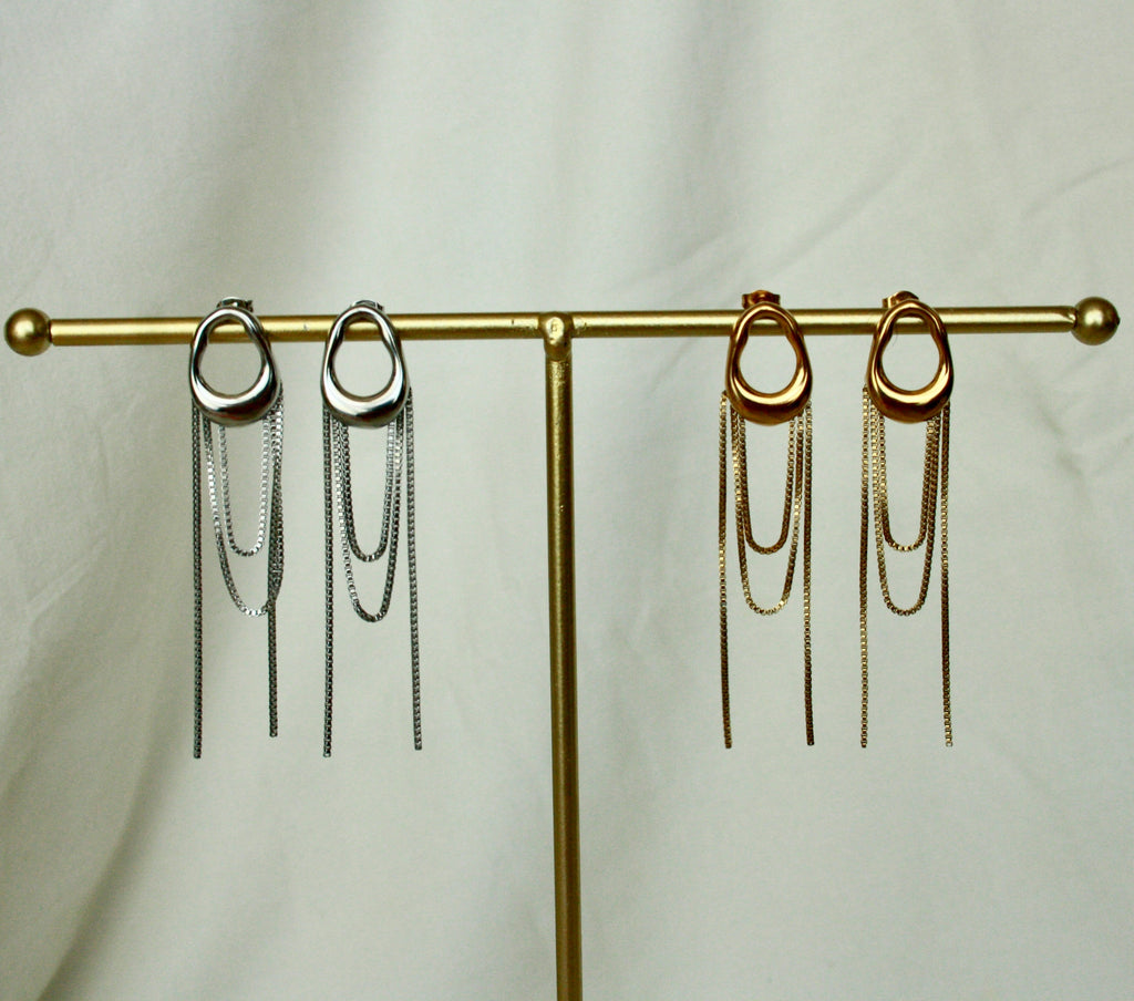 Pendientes Sauce dorado