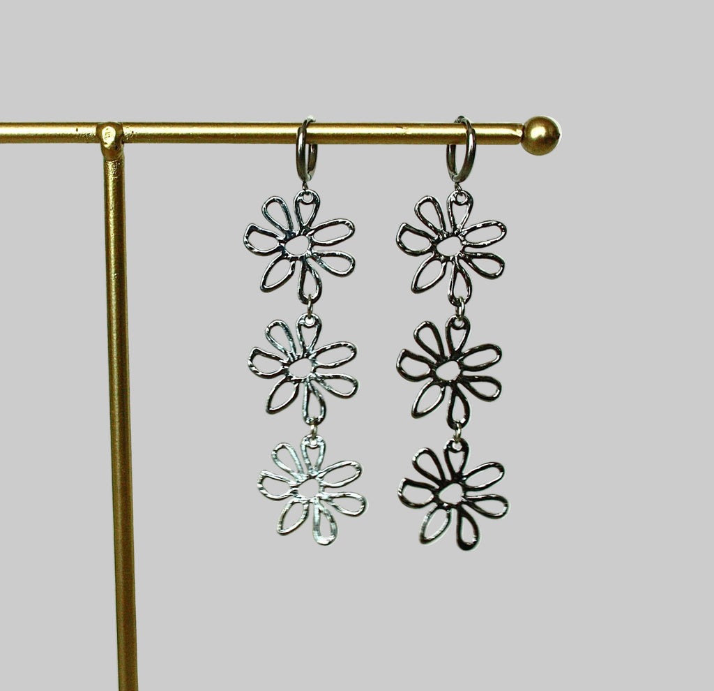 Pendientes Buganvilla Plata