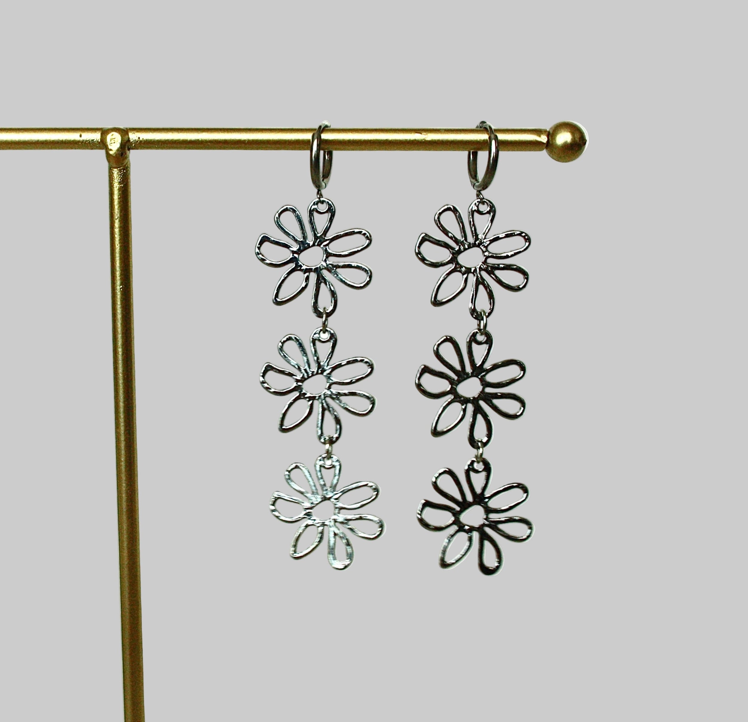 Pendientes Buganvilla Plata