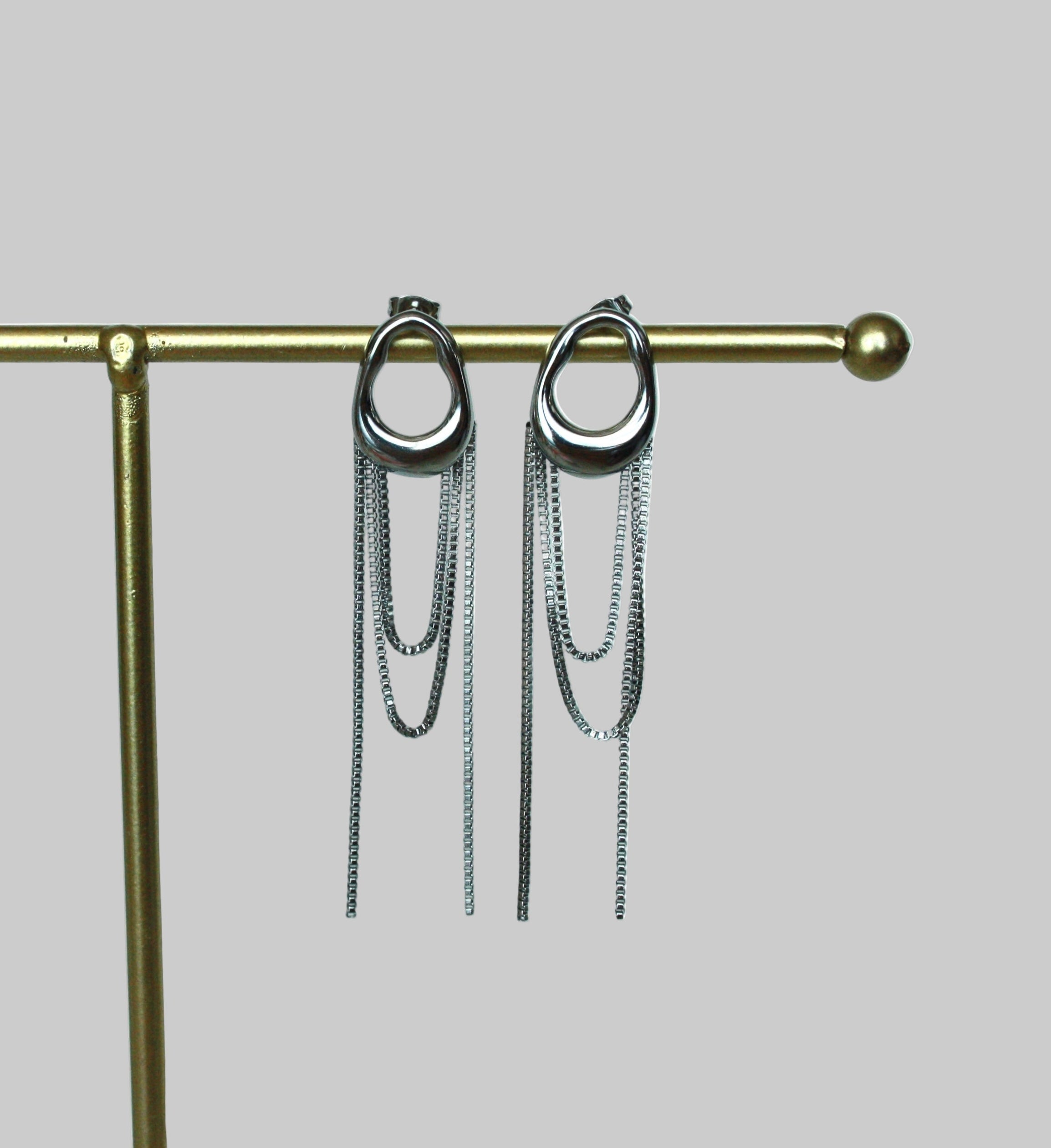 Pendientes Sauce plata